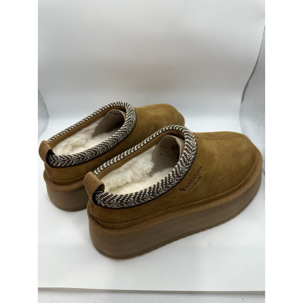Koolaburra by Ugg Women's Burree Platform Slipper Shoes Chestnut Brown | Size 5 - Picture 5 of 7